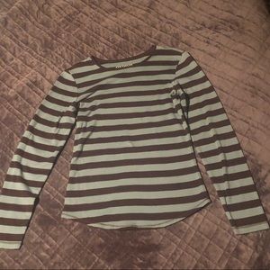 Striped long sleeved shirt